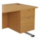 Olton Twin Straight Desk with Fixed Pedestal
